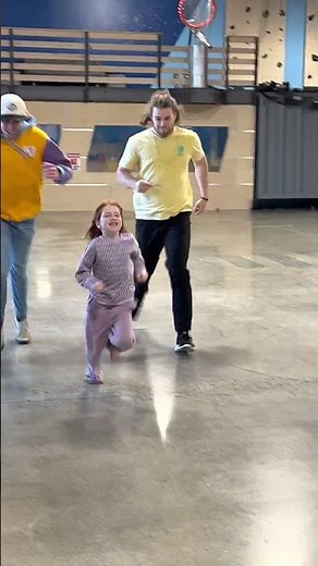 Adley's SUPER SPEED!! Adley is a track star & races her friends at Mark Rober's Crunchlabs!! #shorts