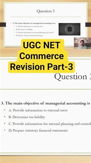UGC NET Commerce Revision | MCQs | PYQs | Mock Test| Part-3#ugcnetcommerce #ugcnet