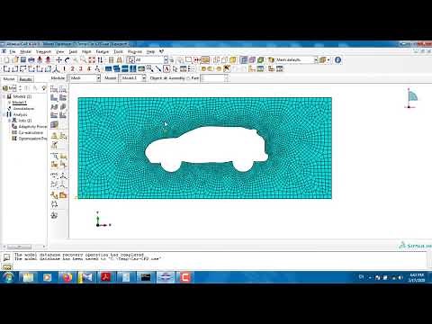Simple ABAQUS CFD - Air flow simulation