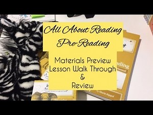 All About Reading Pre-Reading || Teaching my pre Kindergartner how to read