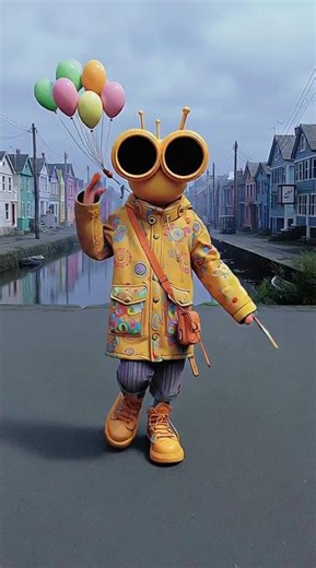 Yellow Alien Cartoon Dance | Cute Bug Character ki Awesome Dance | Animated Kids Song