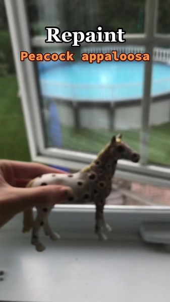 Schleich Horse Repaint Tutorial with Peacock Appaloosa Design