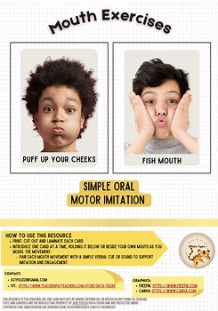 Mouth Exercises: Simple Oral Motor Imitation Activities