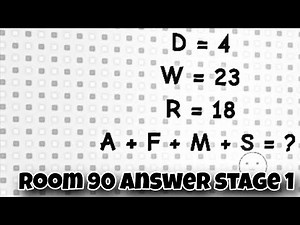 How to Complete Room 90 in Escape 99 Rooms Roblox | stage 1 room 90 answer