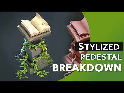 Making a Stylized Pedestal prop with Maya, Zbrush, and Substance Painter- 3D modeling