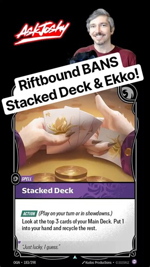 Riftbound Bans Stacked Deck & Ekko, Recurrent 🚫 September 18 Competitive Rules Tip #riftbound #tcg