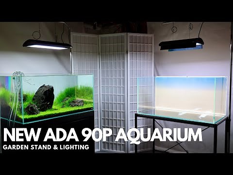 ADA 90P Aquarium Setup - Garden Stand and Lighting