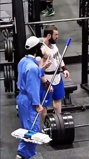 The two muscular guys' smiles instantly vanished
