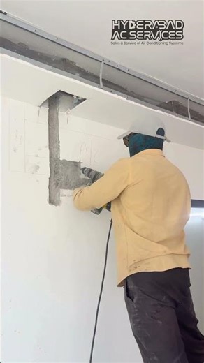 Mivan Wall AC Copper Piping Installation | Concealed AC Piping in High-Rise | Hyderabad