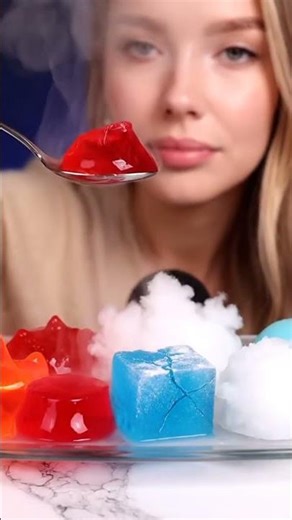 She Eats #ElementalHarmony — Lava, Glacier, and Cloud in Pure ASMR Balance