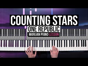 How To Play: One Republic - Counting Stars | Piano Tutorial Lesson + Sheets