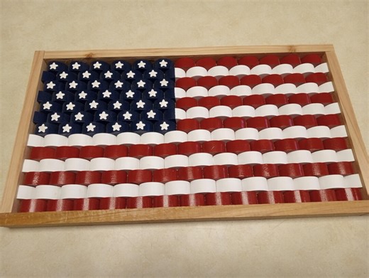 Wavy Wooden American Flag Wall Art – 3D Patriotic Wood Decor, Framed Rustic USA Flag - Etsy