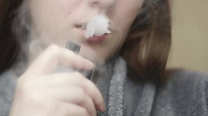 Young Woman Smoke Vape Female Inhales Stock Footage Video (100% Royalty-free) 1102185337 | Shutterstock