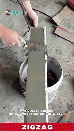 Smart & Efficient Tile Trowel for Spreading and Leveling Mortar on Long Ceramic Tiles