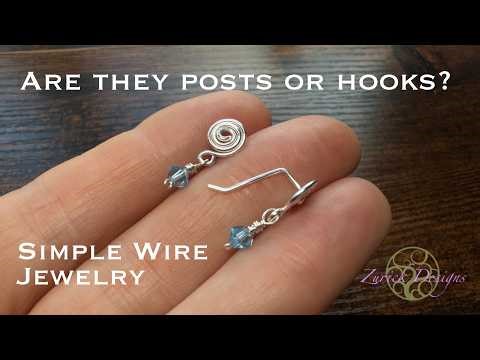 Easy Coiled Ear Wires that Look Like Studs!