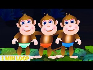 🐒 Five Little Monkeys Dance Remix 🎶 | Beat Variations + 1-Minute Loop | Fun Kids Rhythm Song