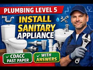Install Sanitary Appliances Level 5 Plumbing Cdacc past paper