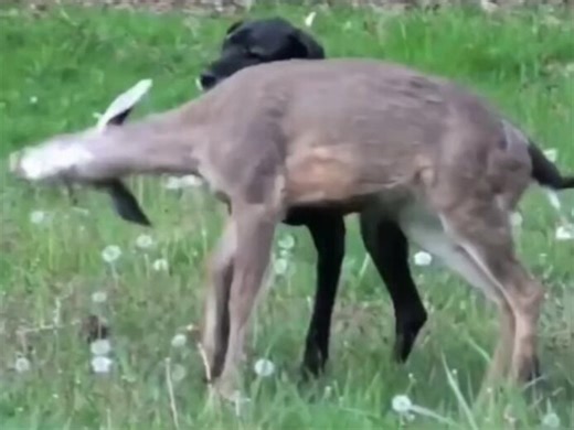 In 2008, a newborn fawn lost her mother in the woods of Vancouver Island. A Dog named Kate decided that this was her baby now.Wildlife experts said the fawn should go back to the wild. Pippin went to the wild. She came back to Kate's yard every single day for six years.