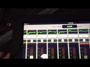 The Mackie DL1608 iPad Mixer Live Demo