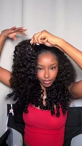 Yavida Burmese Curly V Part Wig Human Hair 20 Inch Upgrade U Part Wig With Drawstring and Spiral End 180% Density Glueless Clip In Half Wigs Curly Human Hair Wig for Black Women Natural Color
