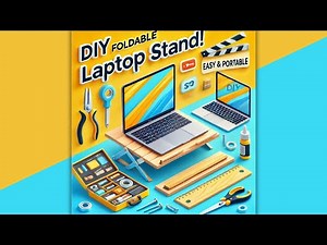 How to make DIY Foldable Laptop Stand | Easy & Portable Design in low budget!