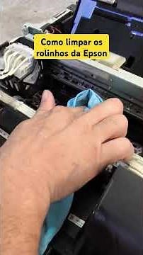 How to clean the paper exit rollers of the EPSON printer