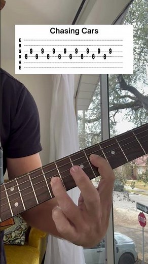 "Chasing Cars" by Snow Patrol - Beginner Guitar Song with Tab