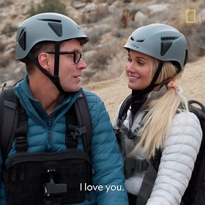 Bobby Bones and his fiancé Caitlin Parker join Bear Grylls for an exhilarating adventure in the wilderness of the Sierra Nevada mountains that gives a whole new meaning to the phrase “til death do us part.” The season finale of Running Wild With Bear Grylls airs Monday at 9/8c on National Geographic. | National Geographic TV