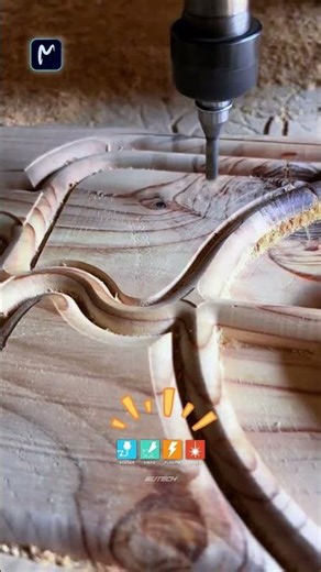 ✨ CNC Wood Engraving Machine in Action | From Simple Designs to Complex Textures 🔥