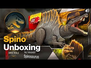 UNBOXING Jurassic World Rebirth Spinosaurus 'Tail Thrasher' 4K Toy Review / CollectJurassic.com