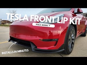 Tesla Model Y Front Lip Kit: 10 Minute Install!