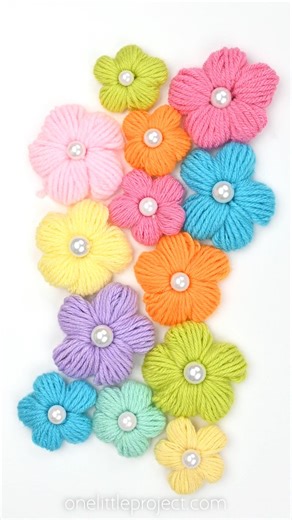 Yarn Flower Craft 🌼🌸🌼