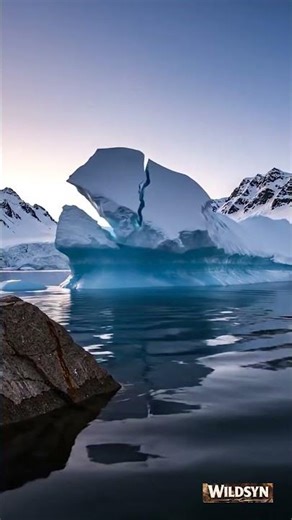 Massive Iceberg Calving in Real Time | Arctic Twilight