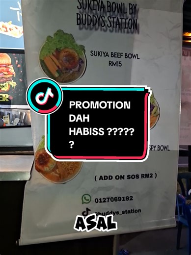 terima kasihh hampaa support promotion by buddys station 🔥😘 moga hampa berpuashati dan dimurahkan rezeki ❤️ jumpa tahun depan hampaaa . asalamualaikumm 😁😁 . #foodies #buddystation #jjcmtaiping #taiping #sukiyabowl