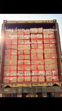 Long-term supply of various types of synthetic fiber materials
