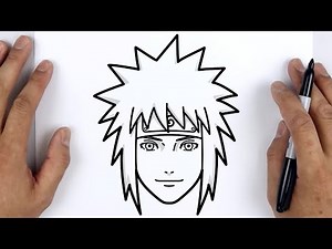 How to DRAW MINATO (4th hokage) from Naruto Shippuden - Easy Step By Step Anime drawing