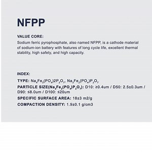 [Hot Item] Sodium-Ion Battery Research Cathode Powder Na4fe3 (PO4) 2p207 Nickel Fluorophosphate Nfpp Na-Ion Batteries Raw Material
