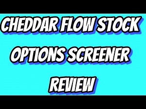Cheddar Flow Review - Stock Options Screener