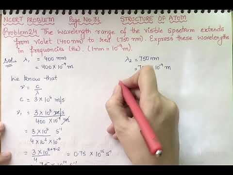 (English) The wavelength range of the visible spectrum extends from violet (400 nm) to red ( 750 nm)