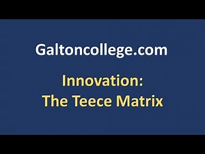 Innovation Models: The Teece Matrix
