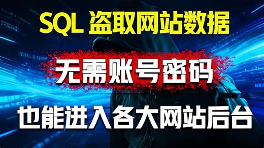 2026 最新 SQL 注入实战教程！零基础小白专属，从基础原理到盗取网站数据一步到位，2 节干货课搞定 sqlmap，轻松入门 Web 安全测试.