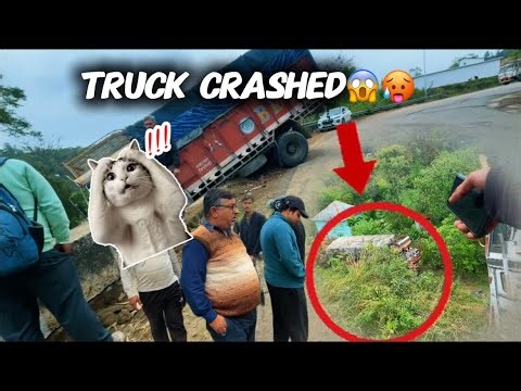 Most Dangerous Crash 🥵👀Truck ki haalt to dekho 😱