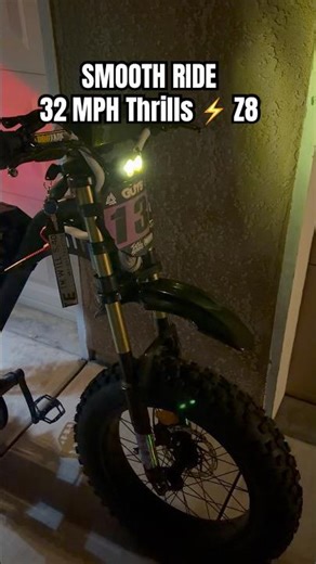 Dual suspension & fat tires 🚴‍♂️ 32 mph thrills ⚡ #RidingTimes #Z8 #EBikeLife #CityRide