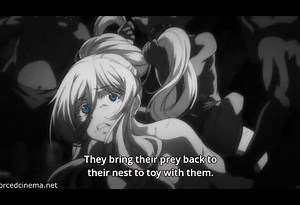 Anime girl gang-raped in cave - ForcedCinema