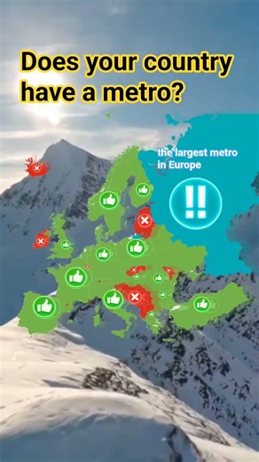 Does your country have a metro? #europe #metro #map