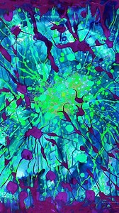 9.7K views · 152 reactions | Milly Martionou is an abstract expressionist painter that works with both acrylic and oil mediums to create stunning paintings. This series is a few years old now and titled Cosmic Energy series. @millymartionou | Arts, Artists, Artwork | Facebook