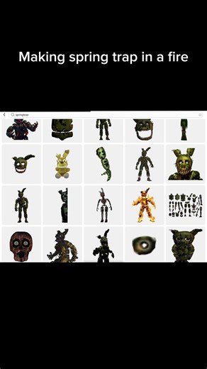 Making spring trap in a fire #fnaf