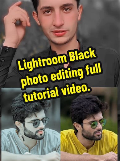Lightroom Black photo editing full tutorial video. #editinkskills #videoediting #editingcourse #creatorsearchinsight #lightroomediting editing