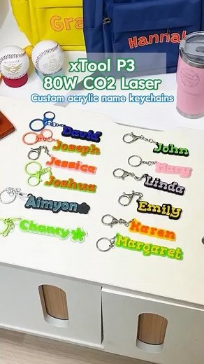 Turn Acrylic into Personalized Keychains – xTool P3 Demo