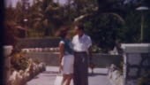 This young 1950's couple are enjoying their honeymoon.